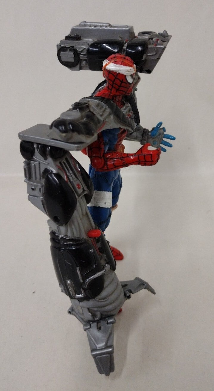 Spider-Man Animated Series 1996 Cyborg ToyBiz Action Figure Loose W Accessories 