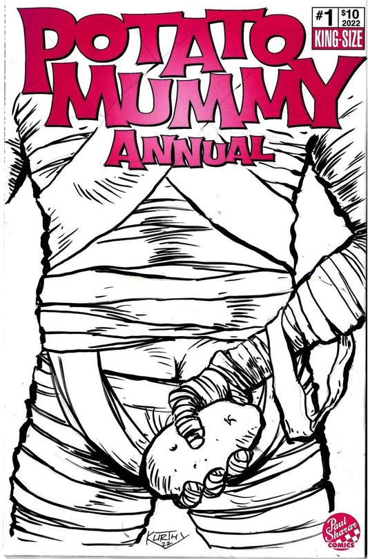 Potato Mummy Annual #1 (2022) Shurar Comic W Original Bob Kurthy Art