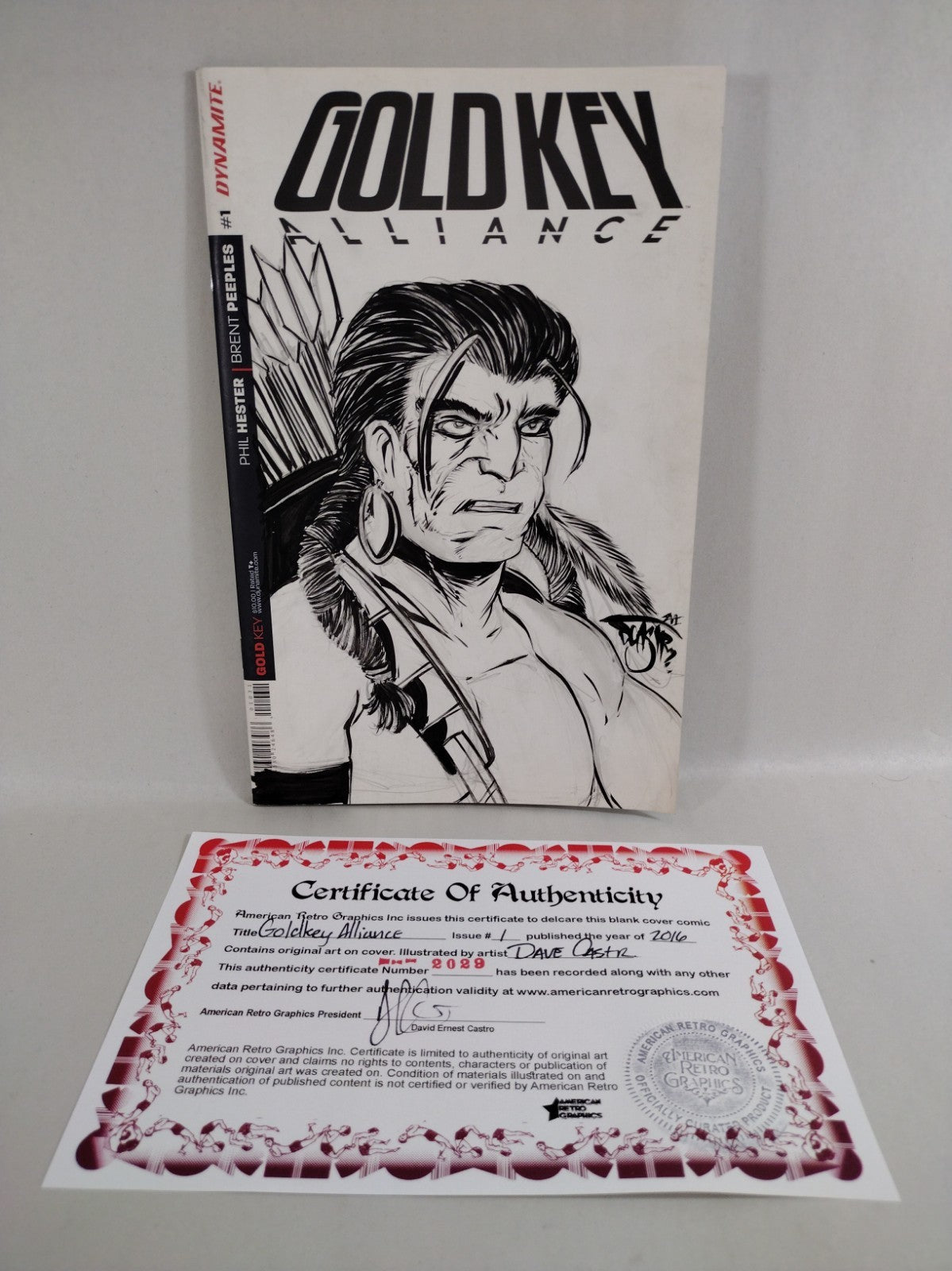 Gold Key Alliance 1 (2016) Dynamite Comic Sketch Cover Var W DCastr Original Art