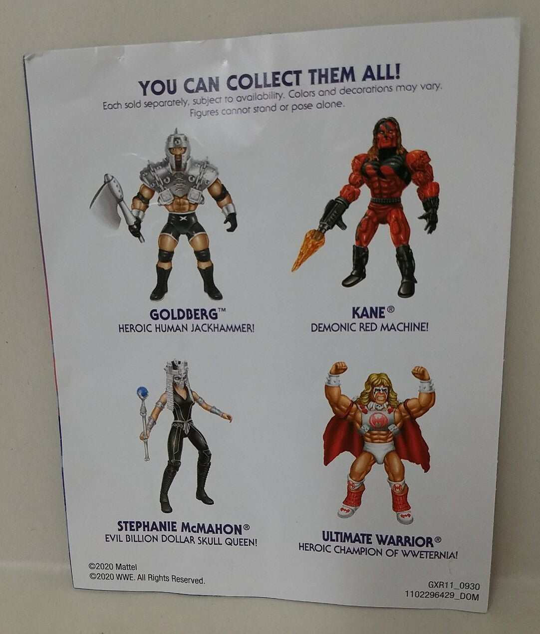 Masters Of The WWE (2020) Mini Comic Lot of 2 Ultimate Warrior Wave 6