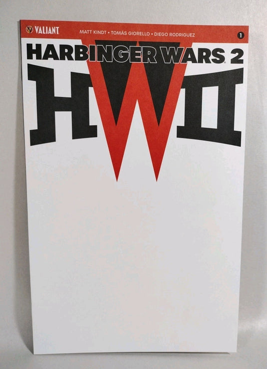 Harbinger Wars 2 #1 (2018) Valiant Blank Sketch Variant Cover Comic New NM