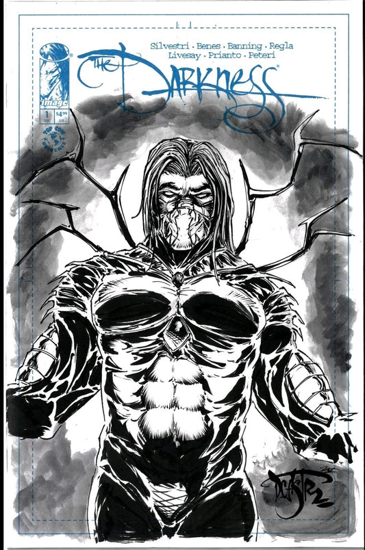 Darkness 1 (2025) Image Top Cow Sketch Cover Variant Comic W Original DCastr Art