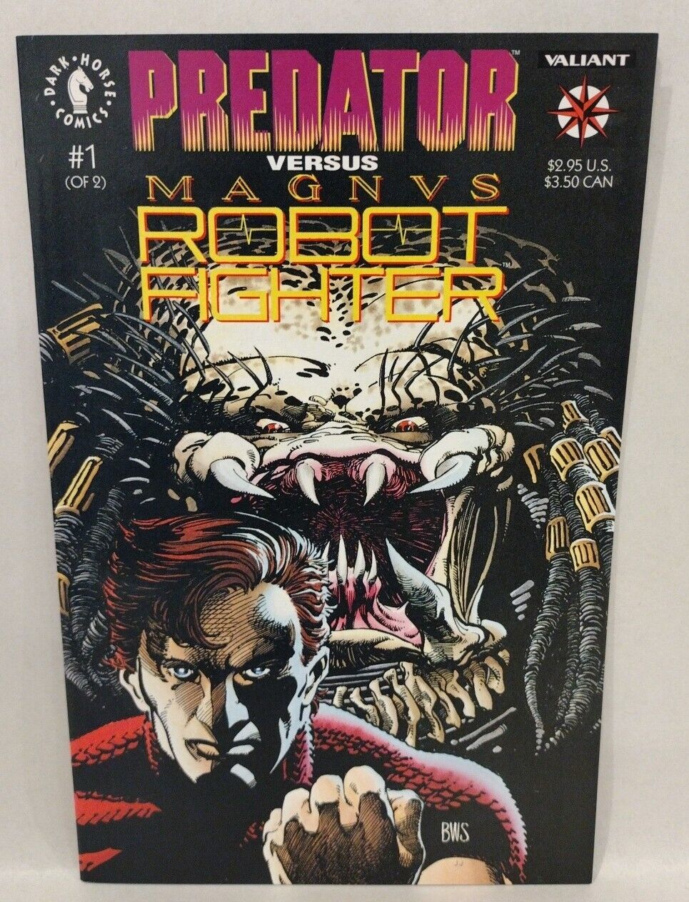 Predator versus Magnus Robot Fighter 1 2 (1992)  Complete Dark Horse Valiant Set