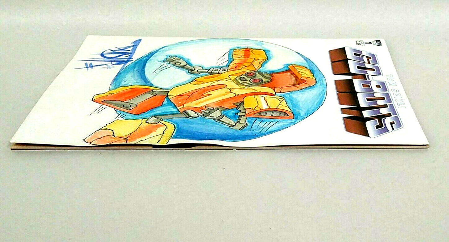 Go Bots #1 (2018) IDW Sketch Cover Comic Variant W Original Nugget DCastr Art