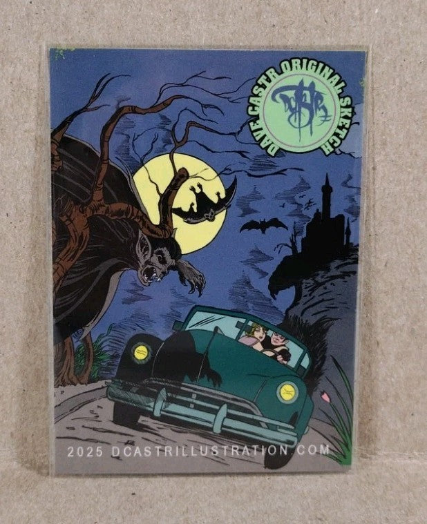 Dave Castr Crusin (2025) OAC Sketch Card W Original Savage Dragon Art ACEO