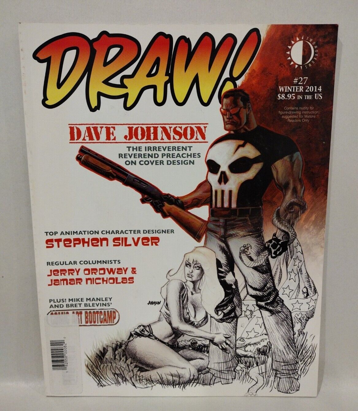 DRAW! Magazine #27 (2014) Two Morrows Dave Johnson Feature Punisher Cover New