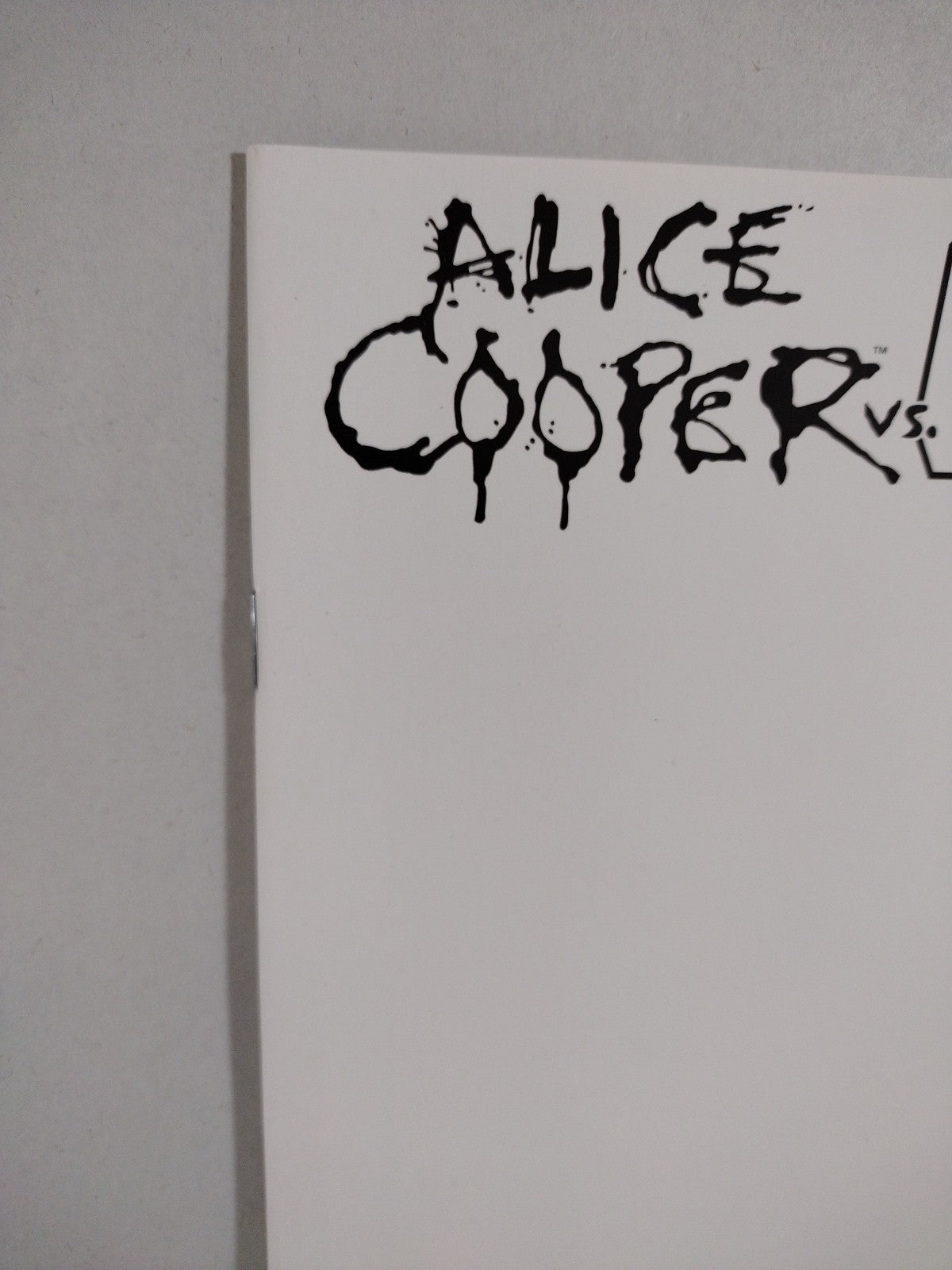 Alice Cooper vs Chaos! #1 (2015) Dynamite Blank Sketch Variant Cover Comic VF-NM