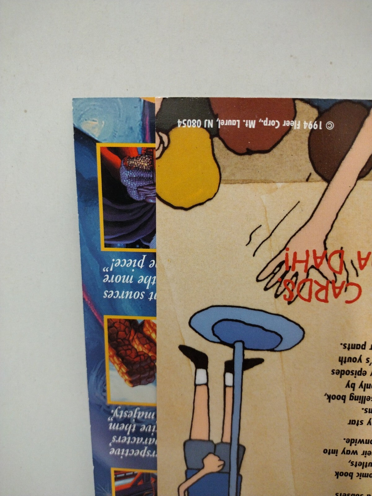 Beavis & Butthead Marvel Masterpieces (1994) Fleer Uncut 9 Promo Card Sheets