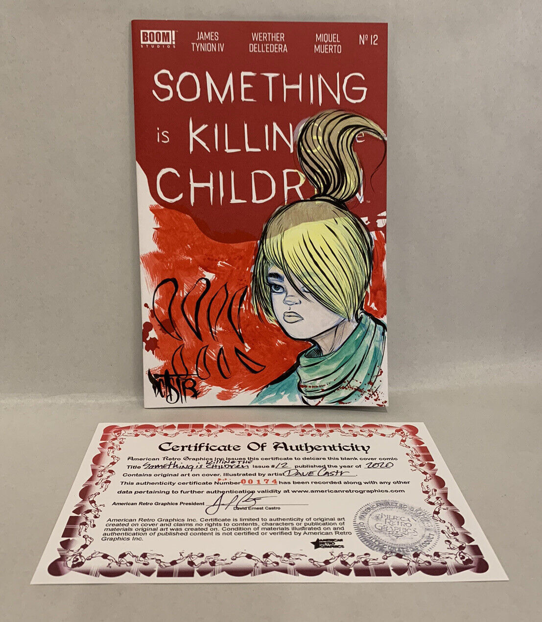 SOMETHING IS KILLING THE CHILDREN #12 Blank Variant Cover Comic W Original Art