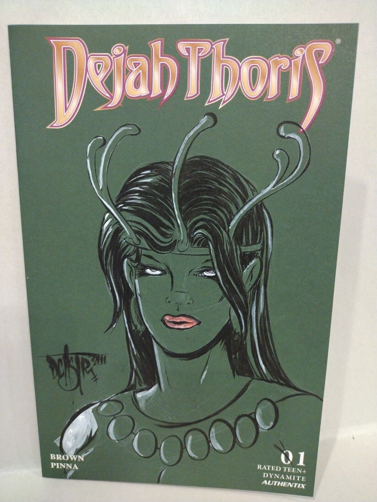 Dejah Thoris #1 (2023) Blank Green Cover Variant W Original DCastr Art ARG COA