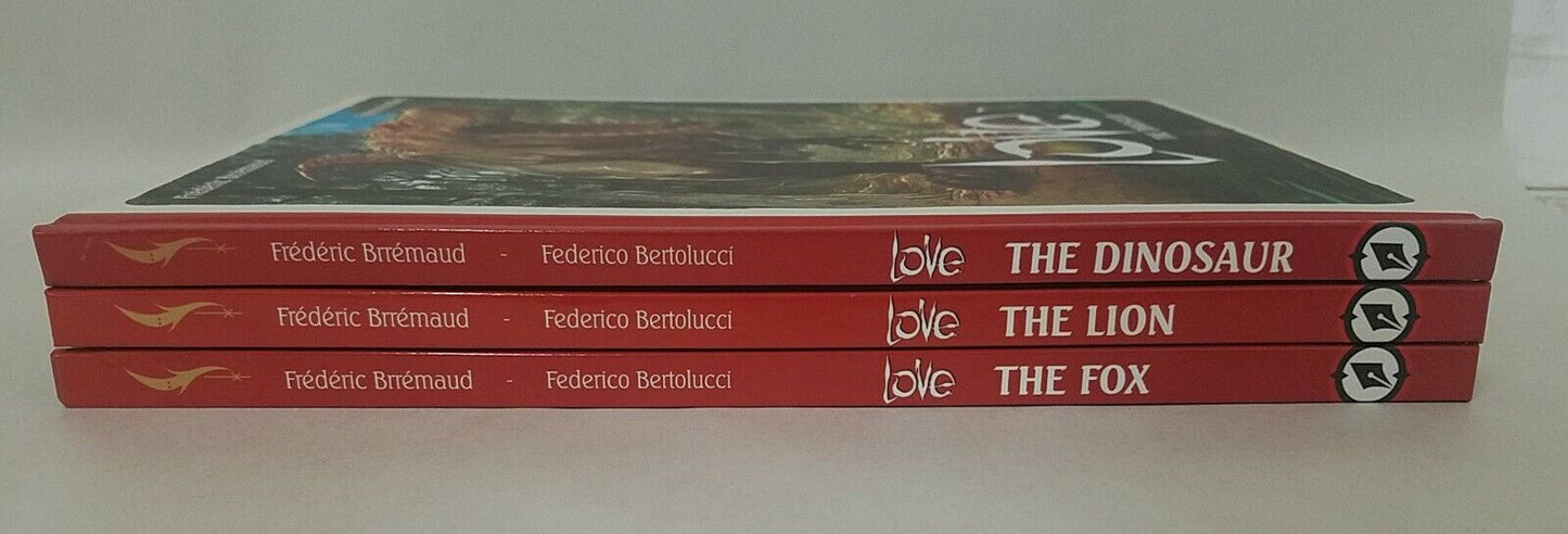 Love (2016) Hardcover Set of 3 The Dinosaur Lion Fox Magnetic Press Unread HC