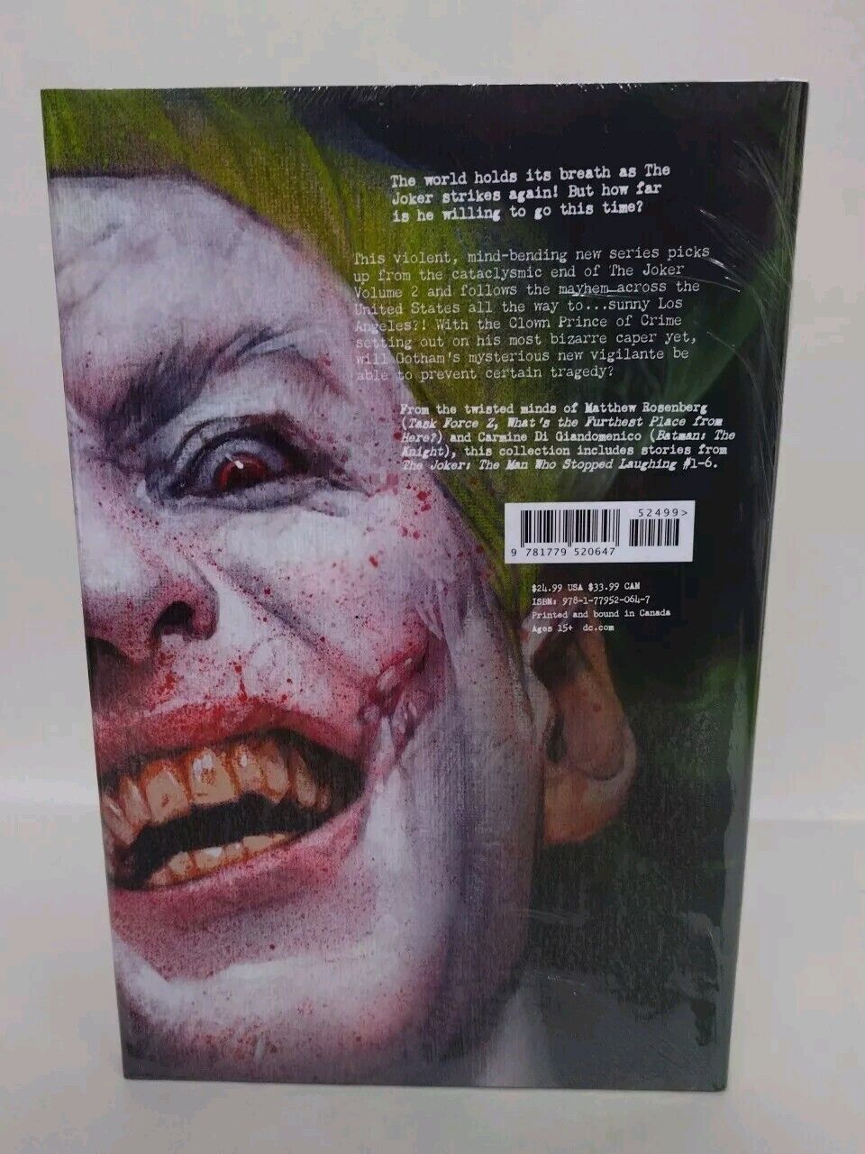 Joker The Man Who Stopped Laughing Vol 1 DC Comics Hardcover New Sealed