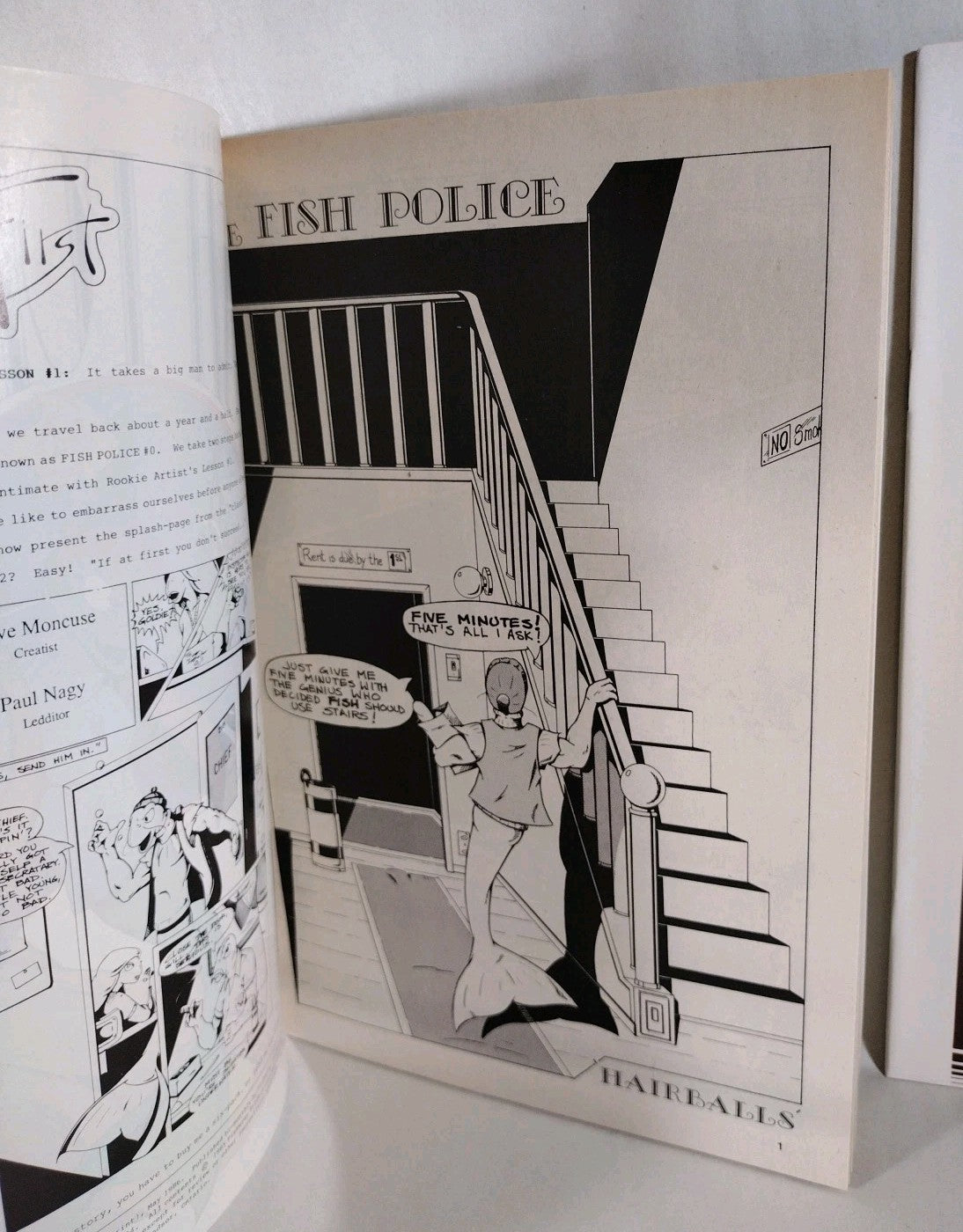 FISH POLICE (1986) Fishwrap Comic Lot #1 2 3 4 5  7 8 9 10 Special 1 Hairballs