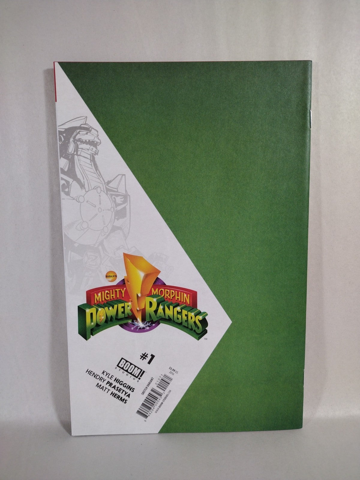 Mighty Morphin Power Rangers #1 (2016) Boom Blank Cover Variant Comic NM
