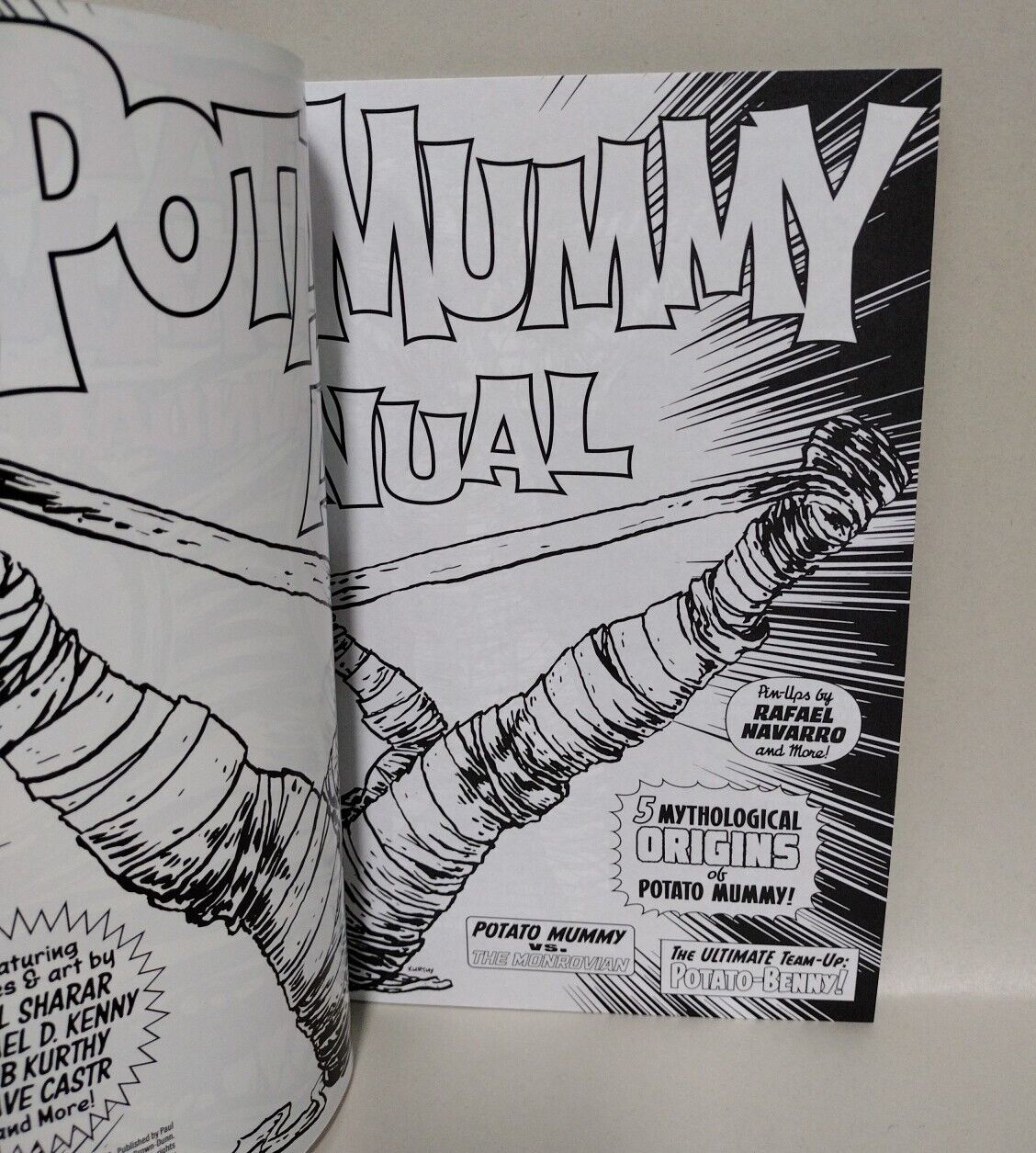 Potato Mummy Annual #1 (2022) Shurar Comic W Original Paul Shurar Art