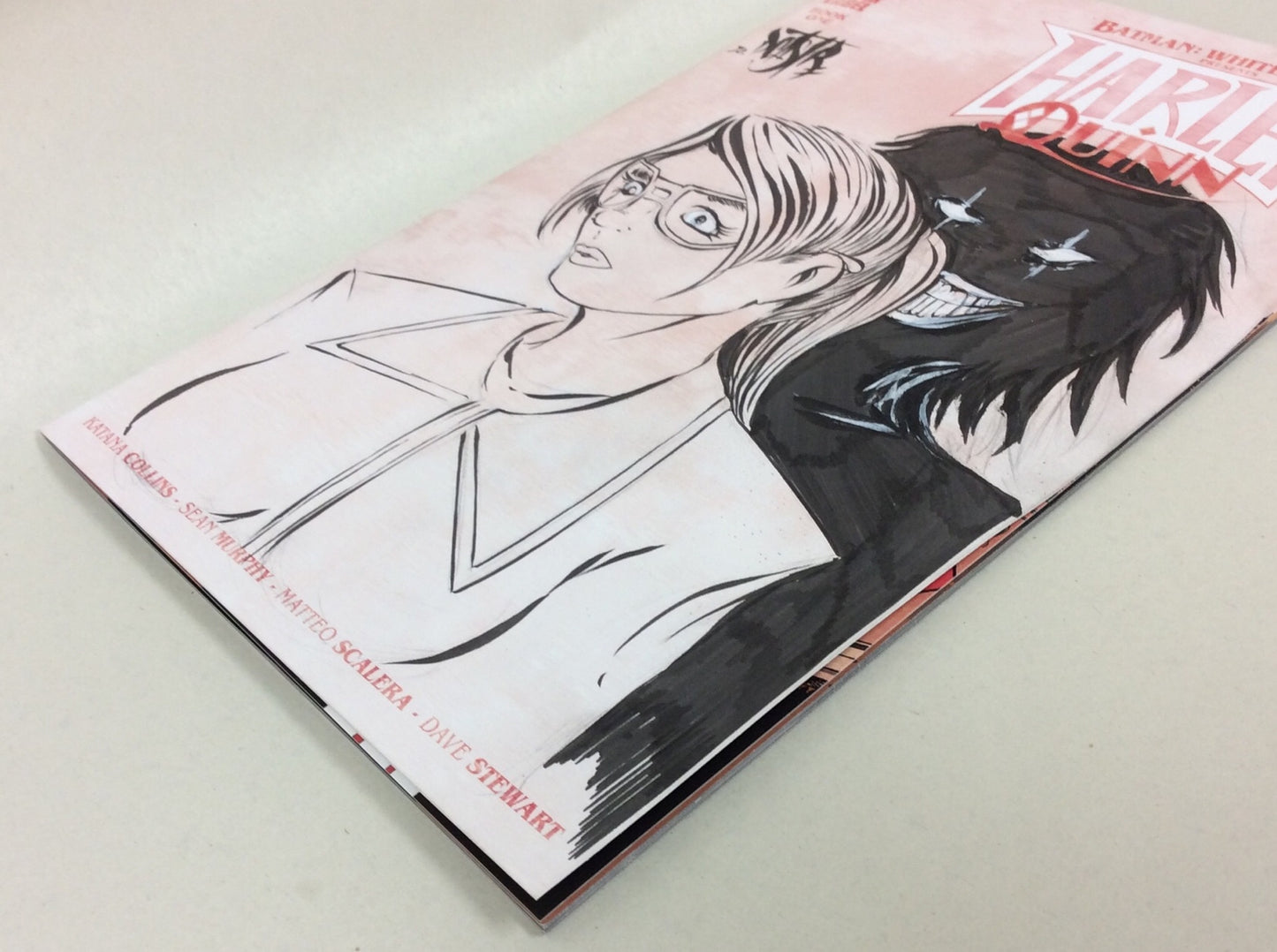 Batman White Knight Harley Quinn # 1 Sketch Cvr Var Comic W Original DCastr Art 