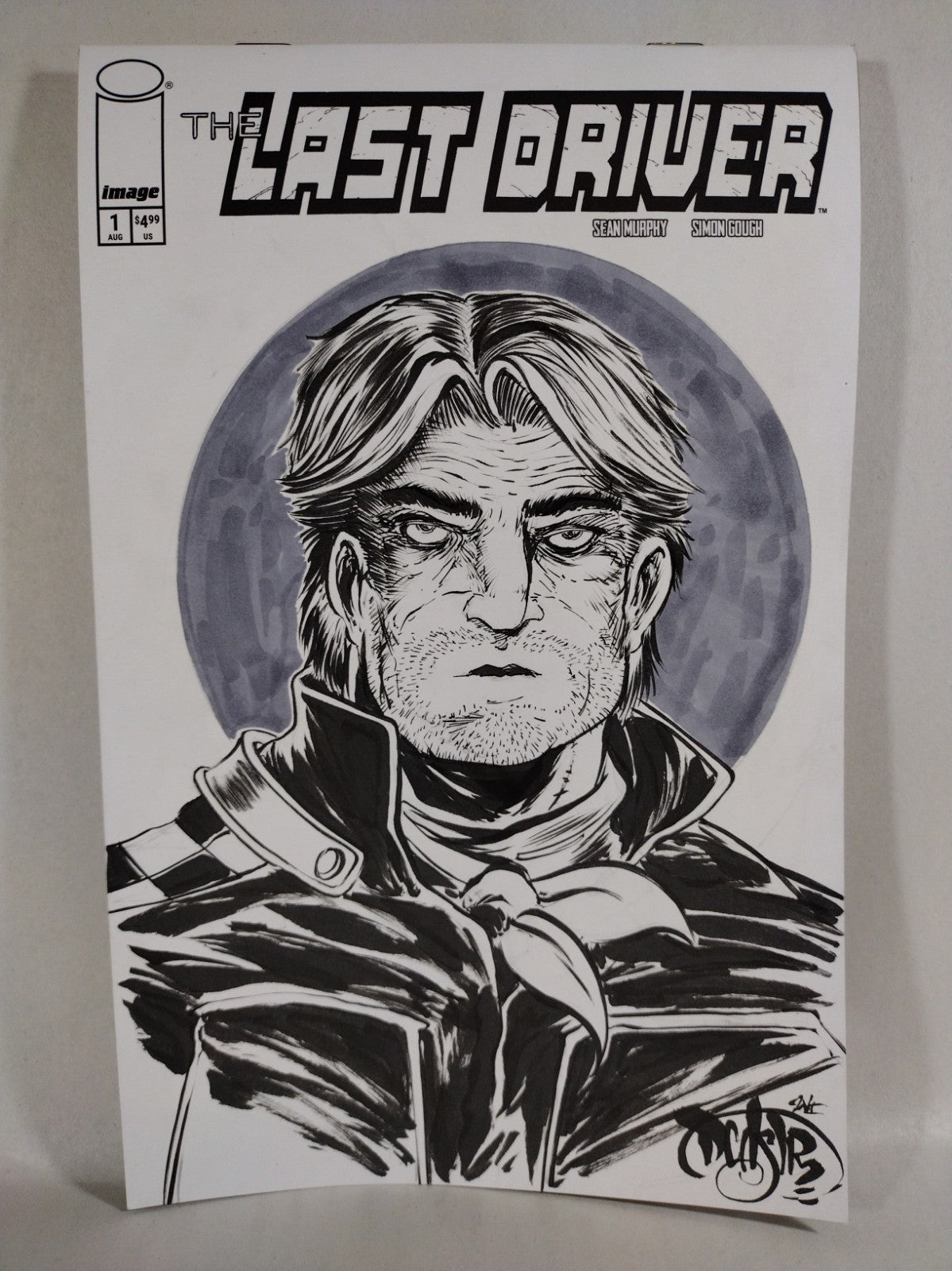 Last Driver #1 (2026) Image Comic Sketch Cover Variant W Original Dave Castr Art