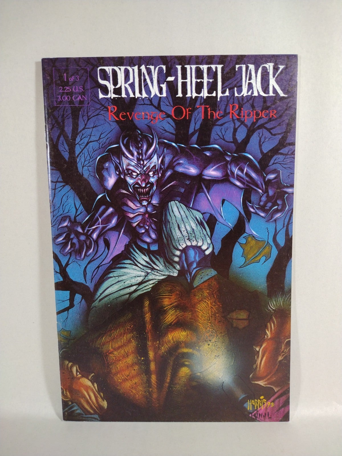 Spring Heel Jack  Revenge of the Ripper Full Set #1-3 REBEL STUDIOS 1993 VF