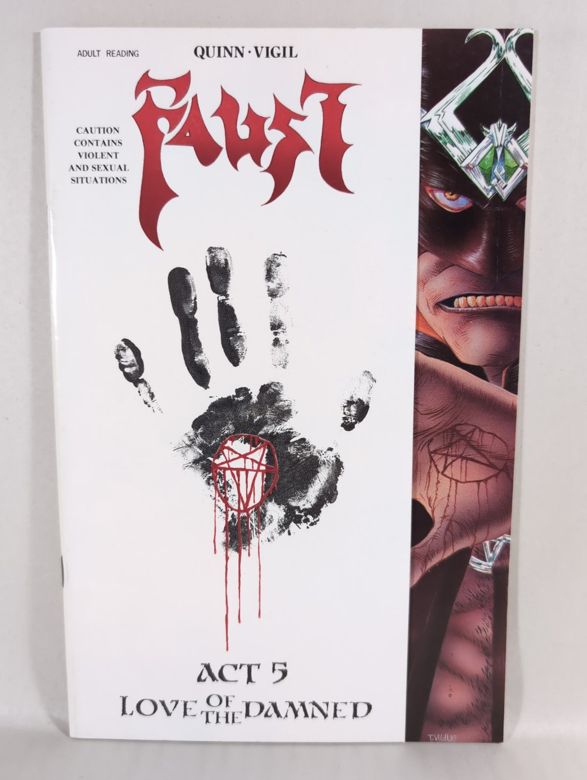 Faust Love of the Damned #5 (1990) Northstar Comic Issue Signed Vigil Quinn