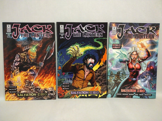 Jack The Lantern Salvation Zero (2016) Castle Rain One-Shot Comic Lot Set Signed