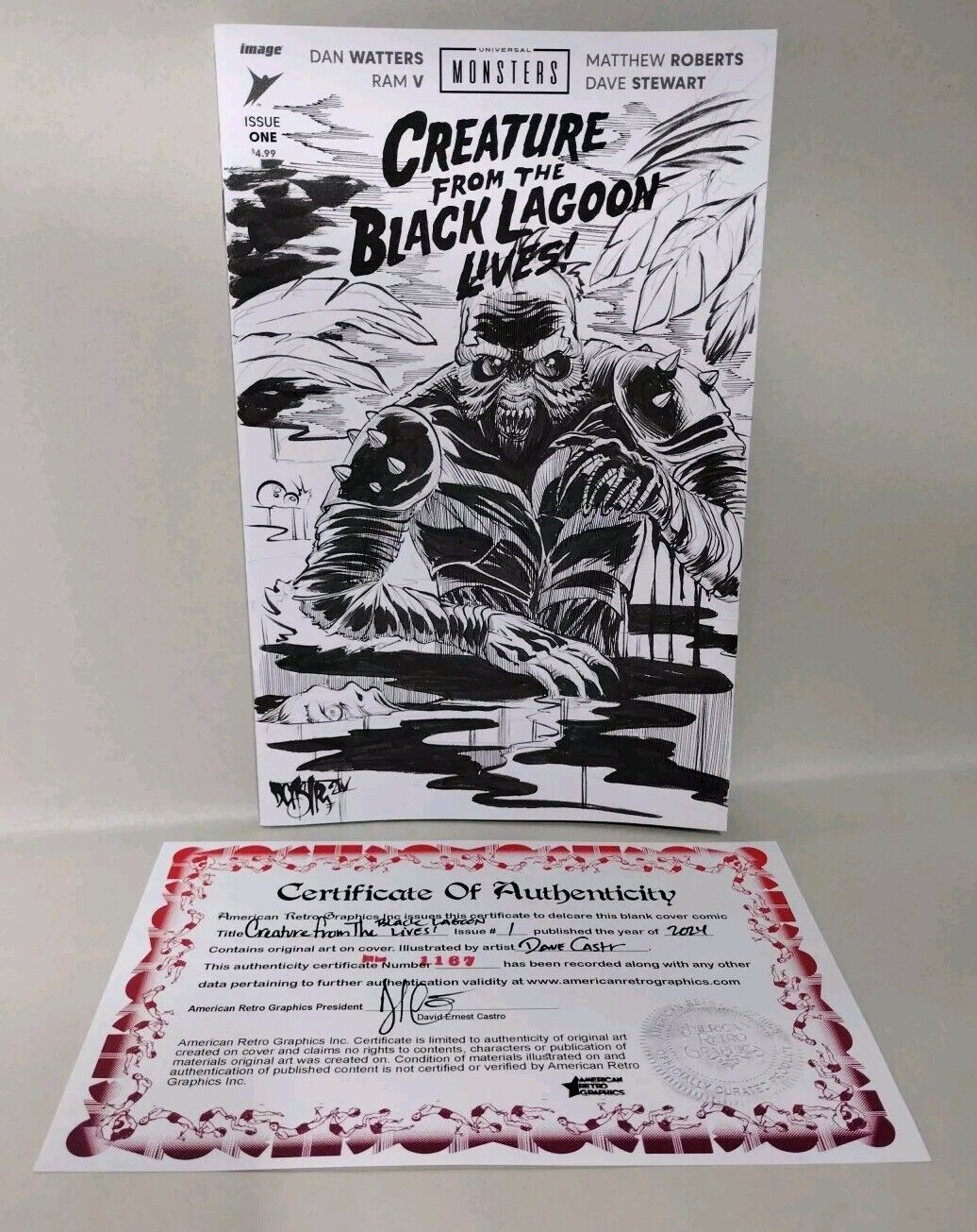 Creature From Black Lagoon #1 (2024) Image Comics Sketch Variant W Original Art 