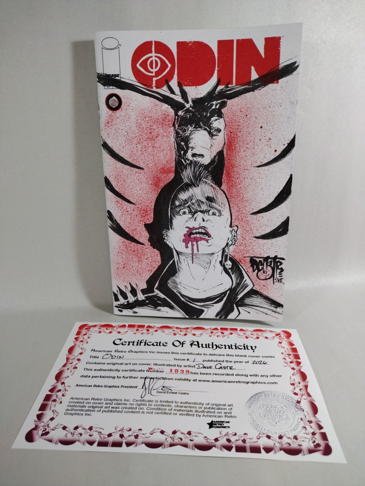 Odin #1 (2026) Image Comic Sketch Variant Cover W Original Dave Castr Art