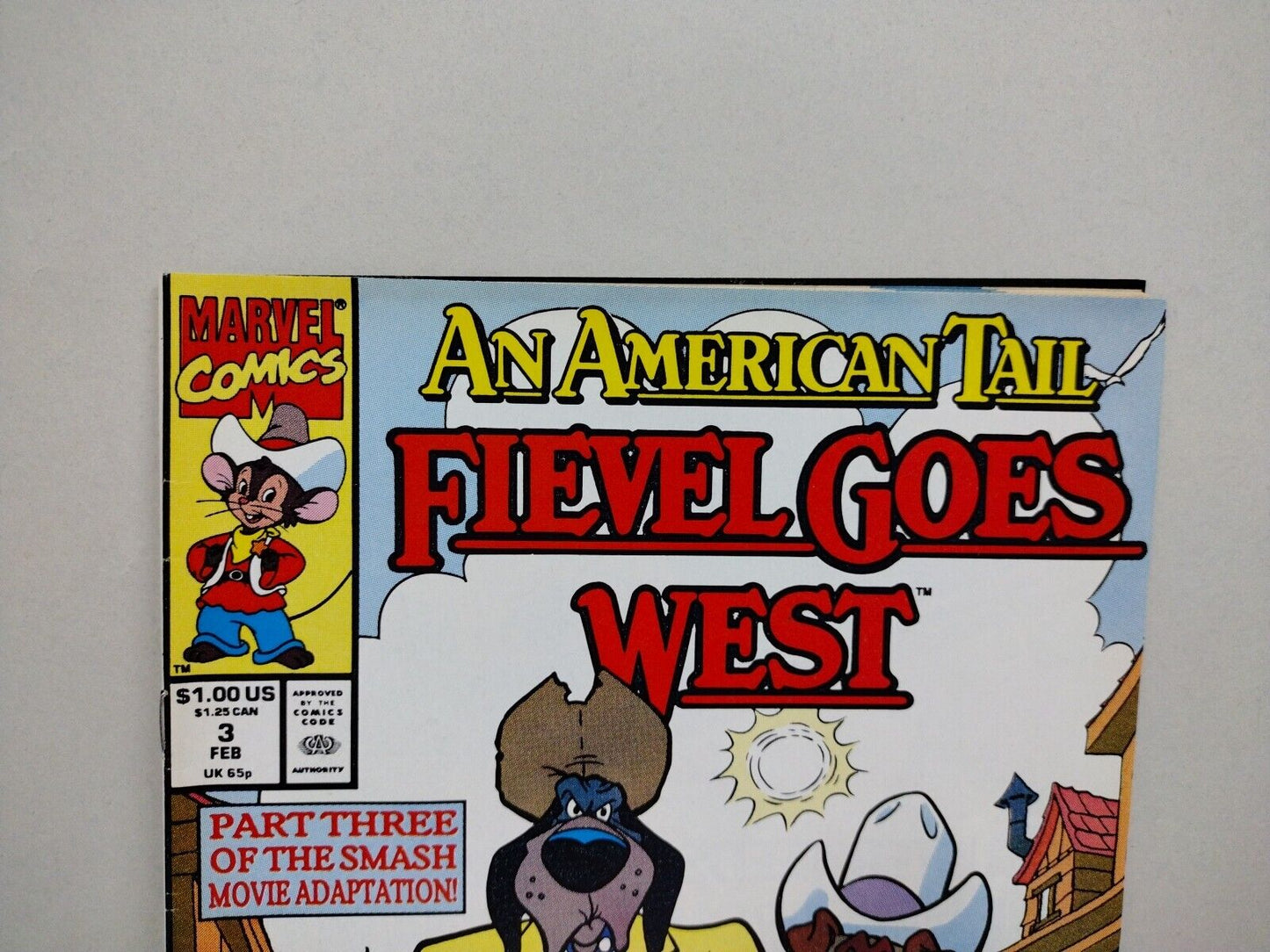 An American Tail Fievel Goes West (1992) Complete Marvel Comic Set #1 2 3 VF