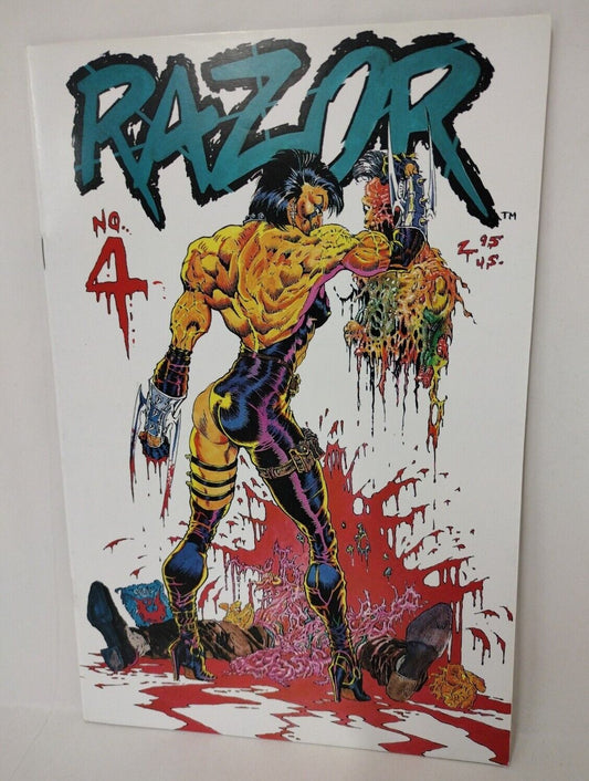 Razor #4 (1993) Fathom Press London Night 1st Ratsbane Tim Vigil Cover Art NM