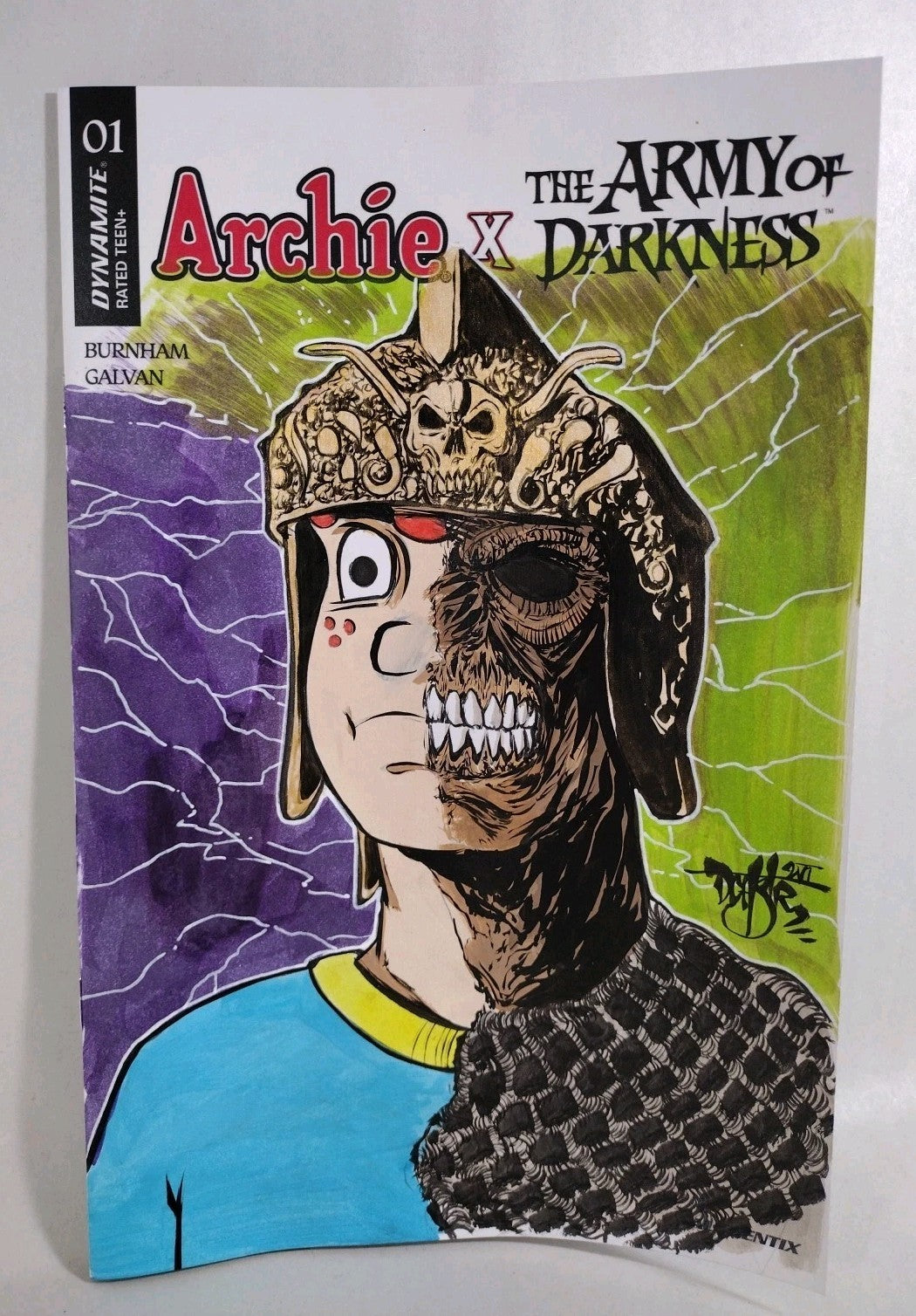 Archie X AOD #1 (2026) Dynamite Sketch Variant Comic W Original Dave Castr Art
