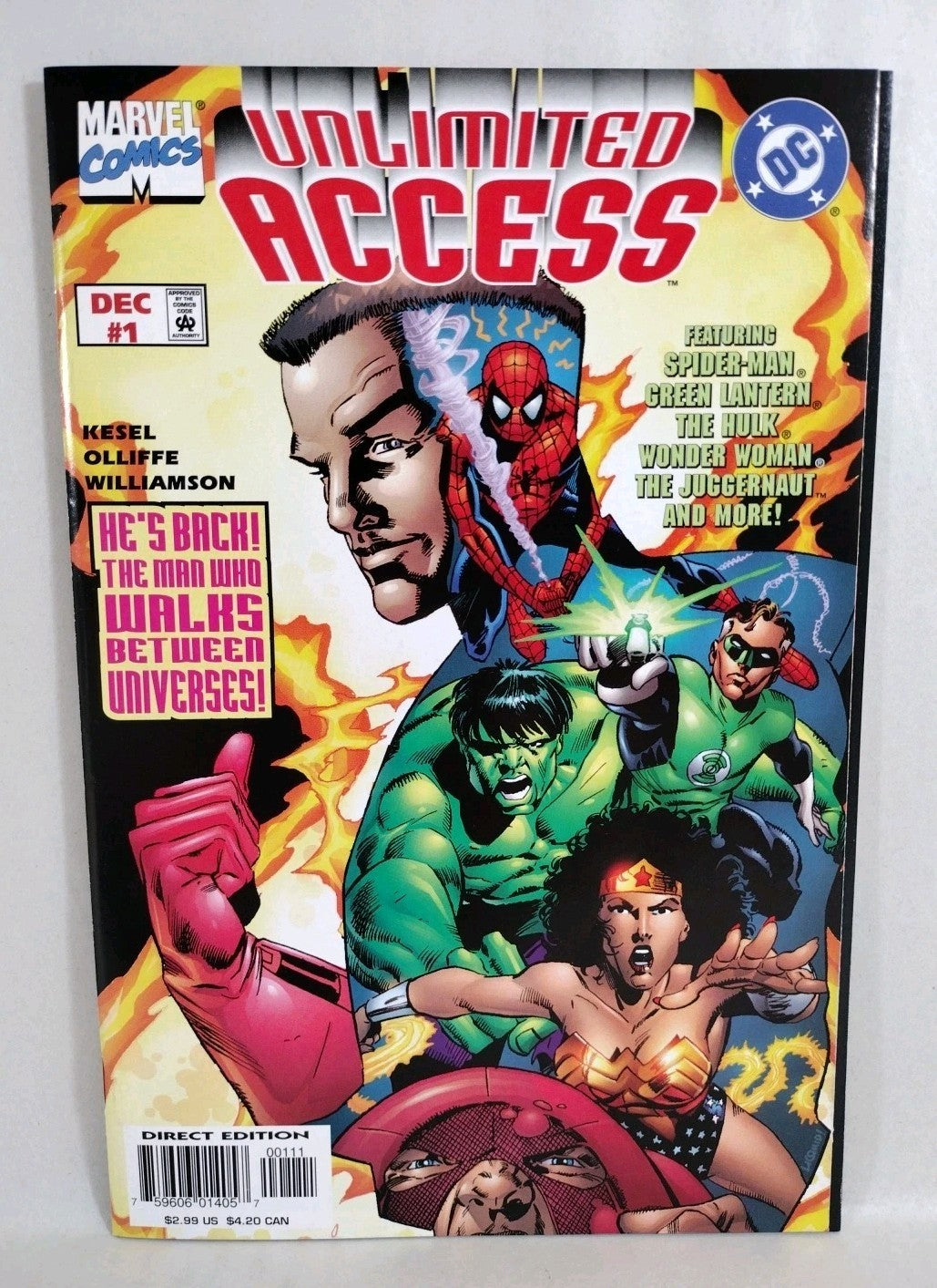 DC Marvel All Access (1996) Comic Miniseries #1 2 3 + Unlimited Access #1 (1997)
