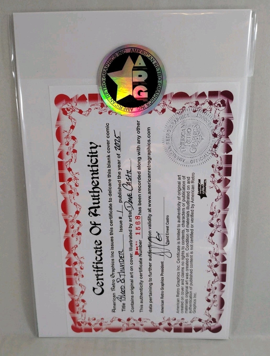 Blood & Thunder #1 (2025) Image Comic Sketch Cover Variant W Original DCastr Art