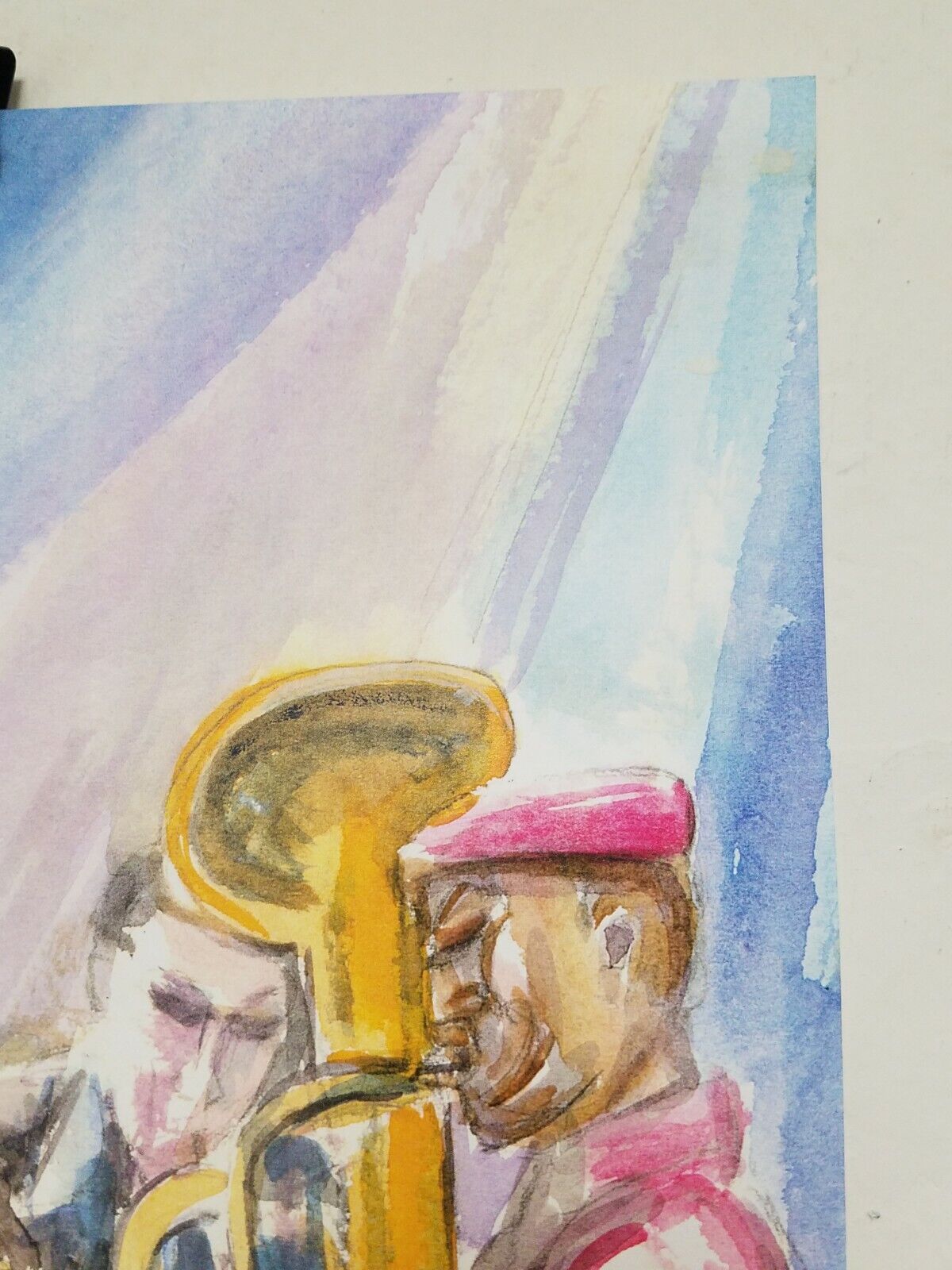 Robert Lederman "Jazz Quartet In The Park" 16 X 10.5" Signed Print 62/250