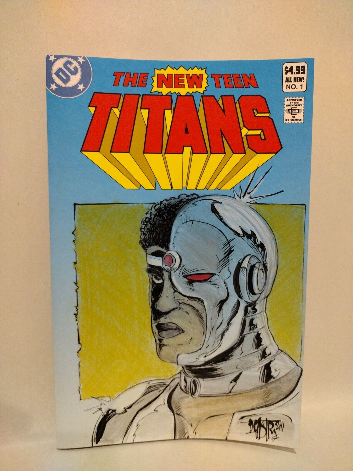 NEW TEEN TITANS #1 (2023) DC Comic Facsimile Ed Sketch Variant W Original Art