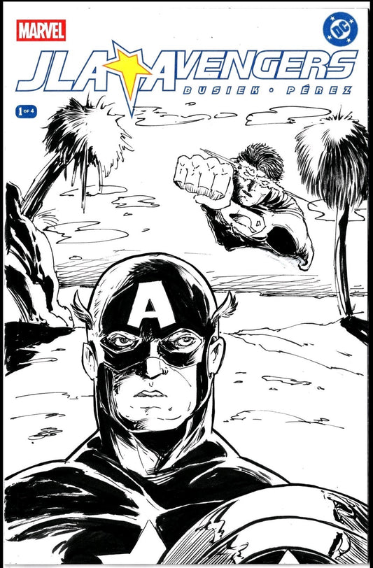 JLA Avengers #1 (2026) DC Marvel Facsimile Sketch Variant W Original DCastr Art