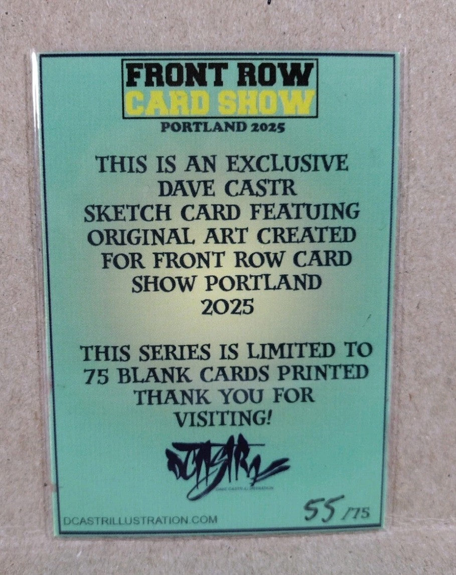 DCastr 2025 Front Row Card Show Exclusive Sketch Card W Original Juggernaut Art