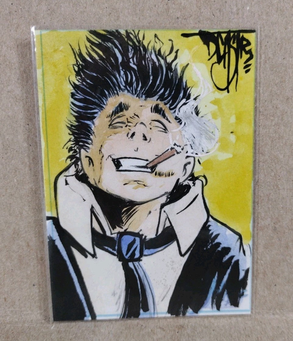 Dave Castr Crusin (2025) OAC Sketch Card W Original Cowboy Bebop Spike Art ACEO