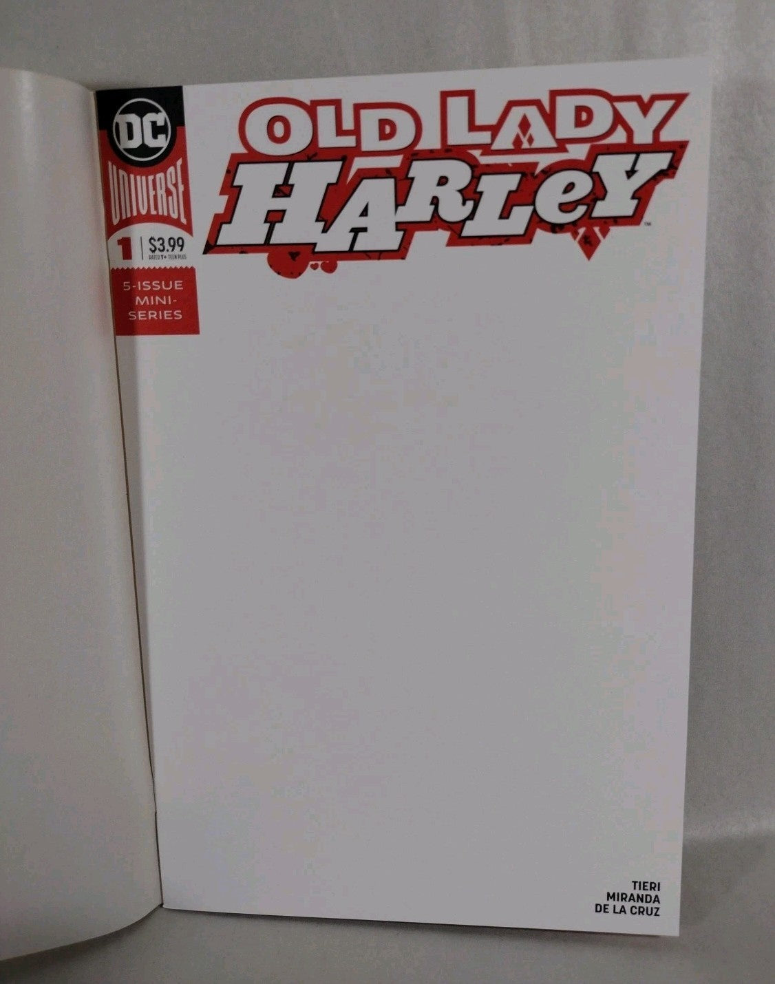 Old Lady Harley #1 (2018) DC Blank Sketch Variant Cover Comic New NM