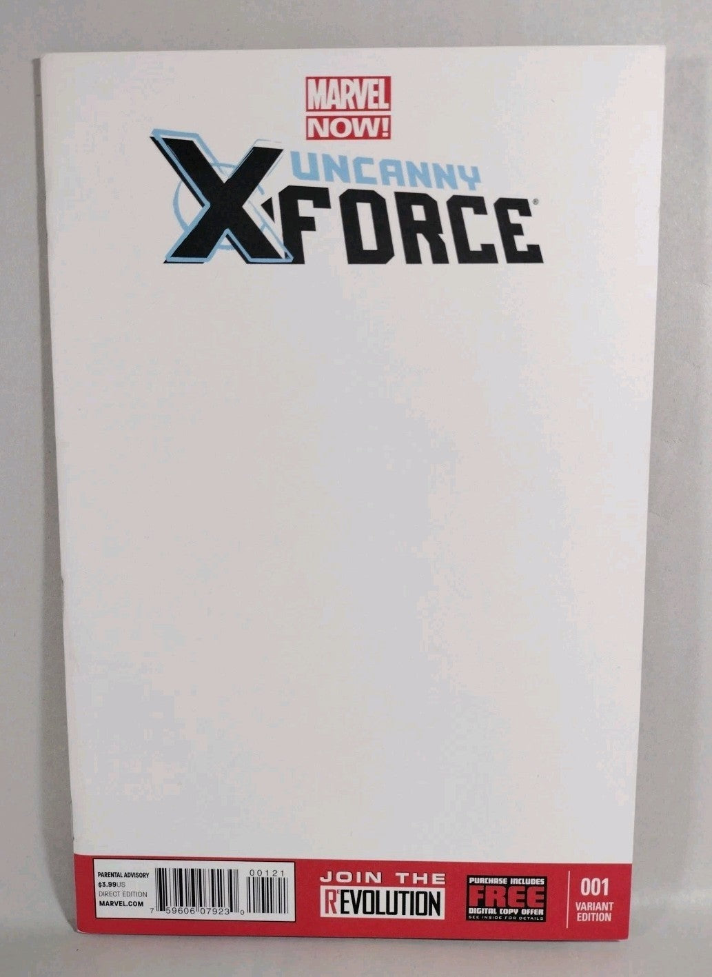 Uncanny X-Force #1 (2013) Marvel Blank Cover Variant Comic Humphries Garney NM