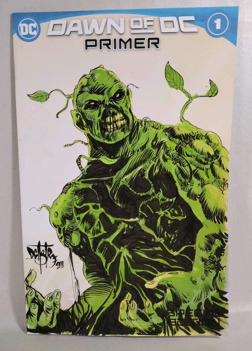 Dawn Of DC #1 (2023) Sketch Variant Comic W Original Dave Castr Swamp Thing Art