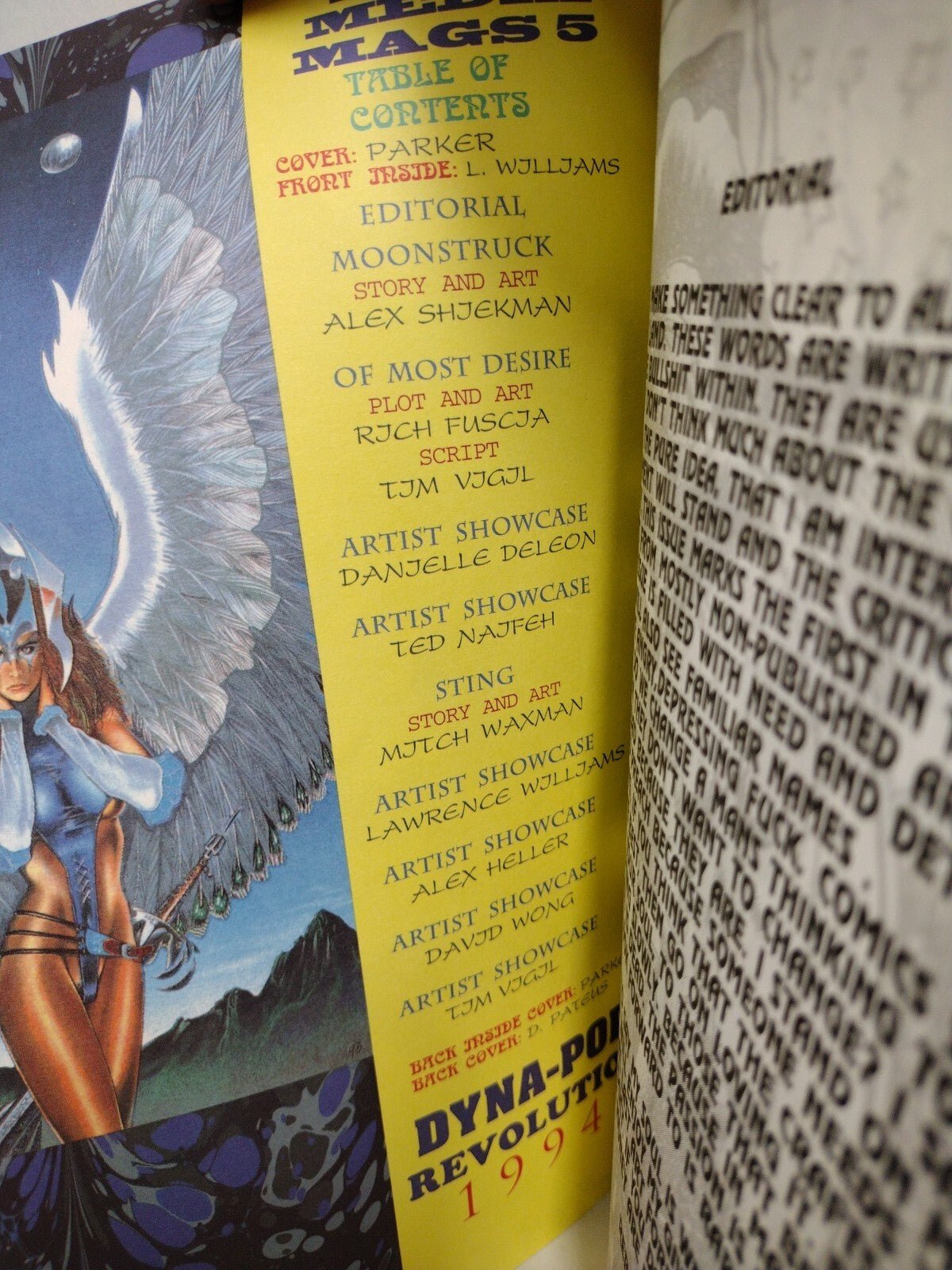 RAW Media Comic Magazine #5 (1994) Tim Vigil Ted Naifeh JH Williams III Horror