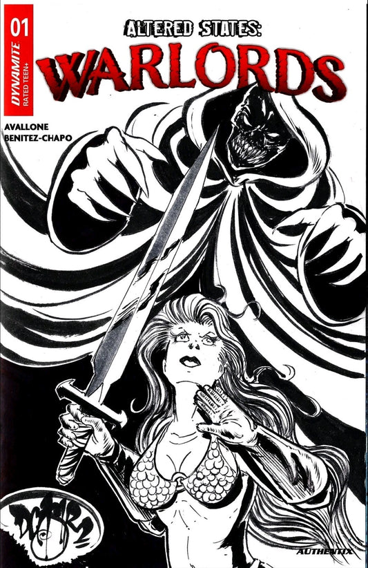 Altered States Warlords 1 2026 Dynamite Comic Sketch Cover W Original DCastr Art
