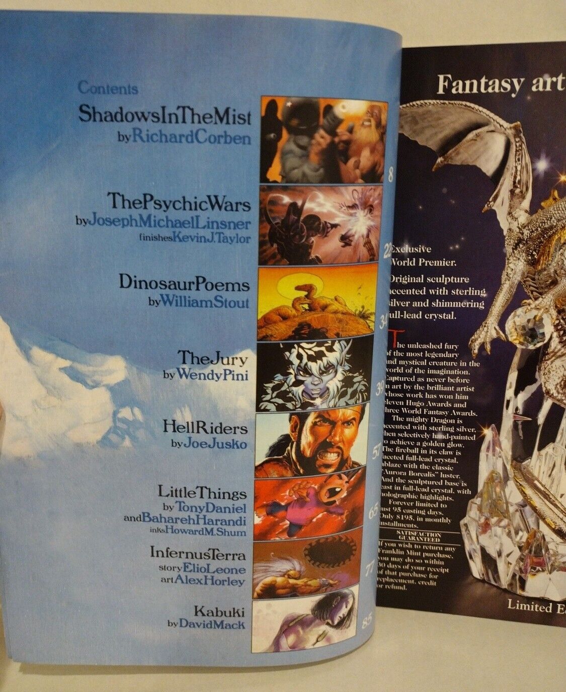 FRANK FRAZETTA FANTASY ILLUSTRATED Comic Magazine (1998) #1 3 4 5 6 