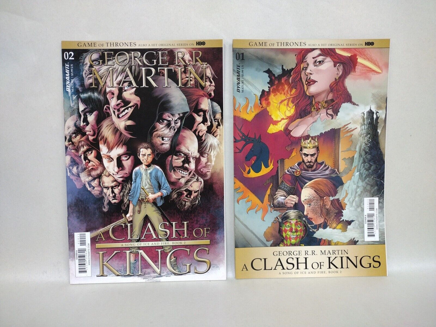 GOT Clash Of Kings George RR Martin (2017) Complete Dynamite Comic Set #1-12