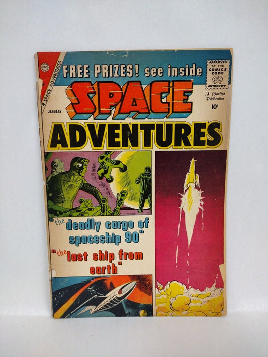 Space Adventures #32 (1960) Charlton Comic Steve Ditko Cover Low Grade 