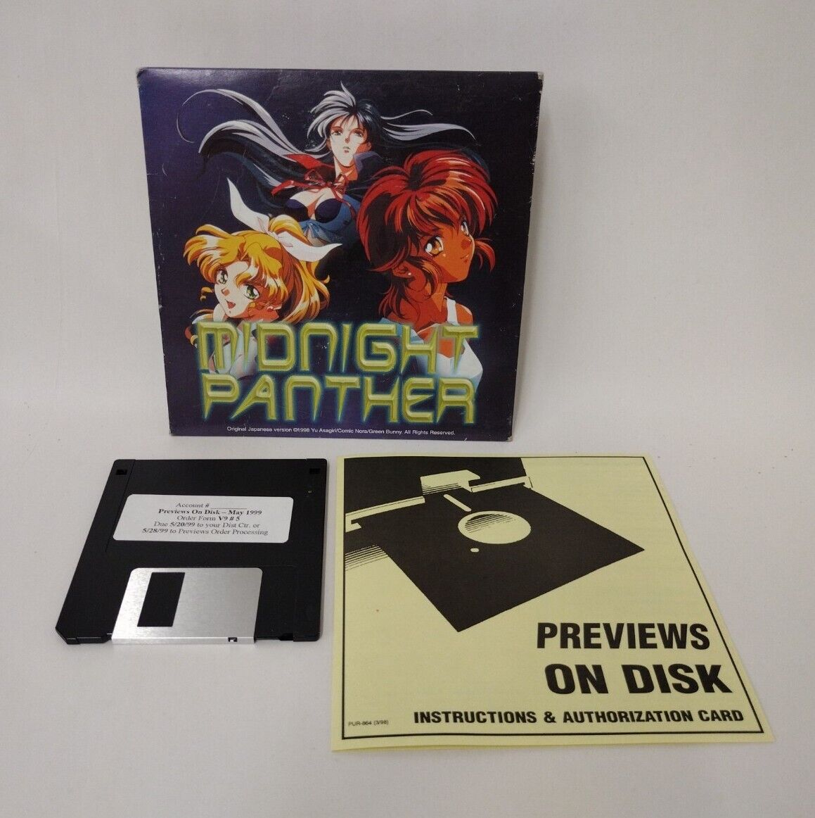 Midnight Panther (1998) Rare Diamond Comics Floppy Disk