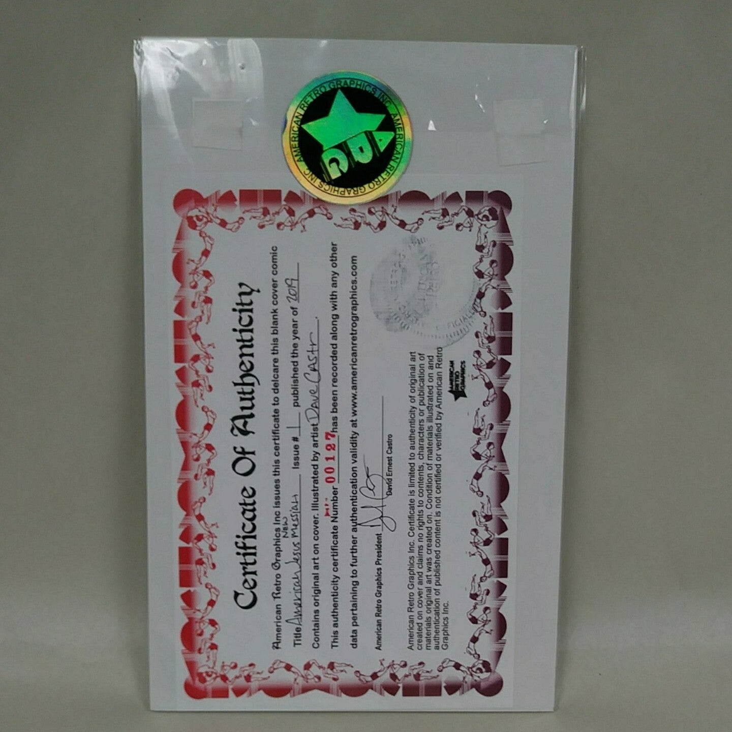 American Jesus #1 (2019) Image Sketch Cover Variant Comic W Original DCastr Art