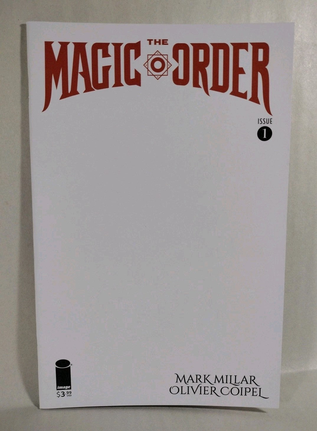 Magic Order #1 (2018) Image Blank Sketch Cover Variant Comic Millarworld New NM