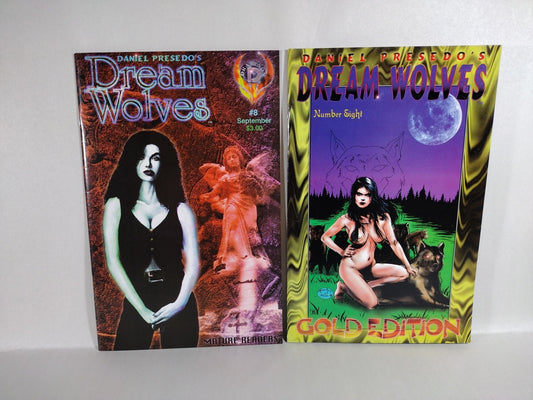Dream Wolves #8 (1995) Cover A & Gold Edition Daniel Presedo