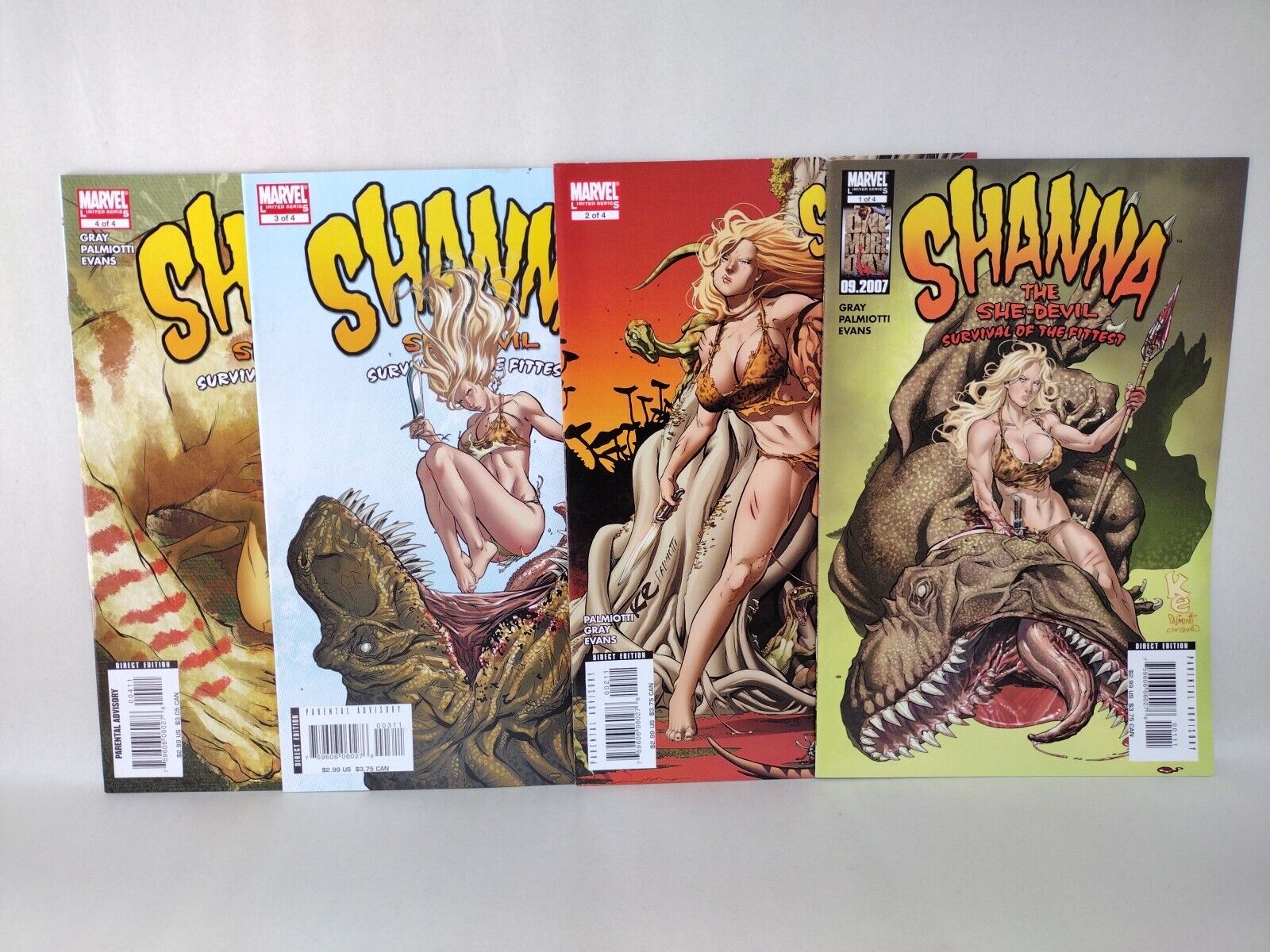 Shanna She Devil Survival of the Fittest Complete 2007 Marvel Comic Set 1 2 3 4 