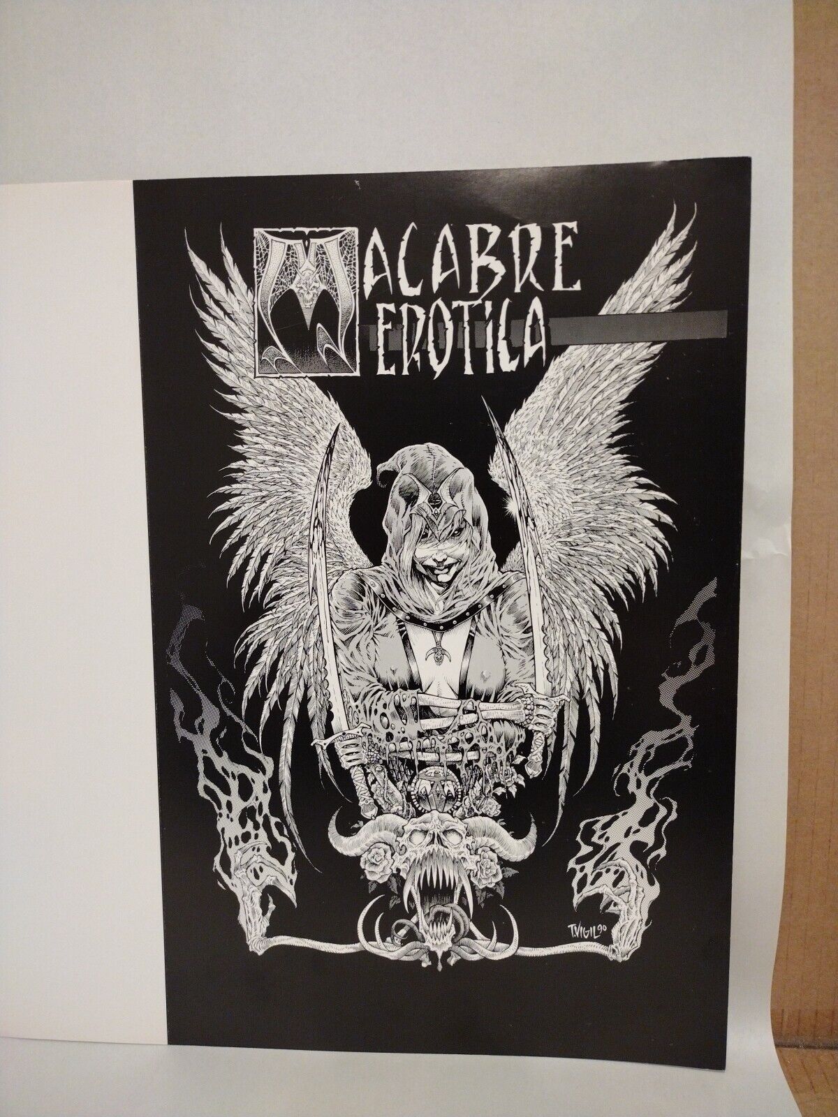 Tim Vigil Macabre Erotica 1990 Rebel Studio Portfolio Cover Only Unused 464/2500